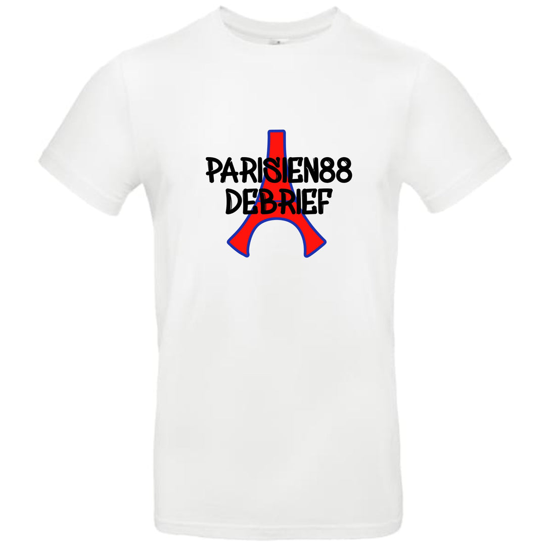 Tee shirt logo  Noir - Bleu - Rouge