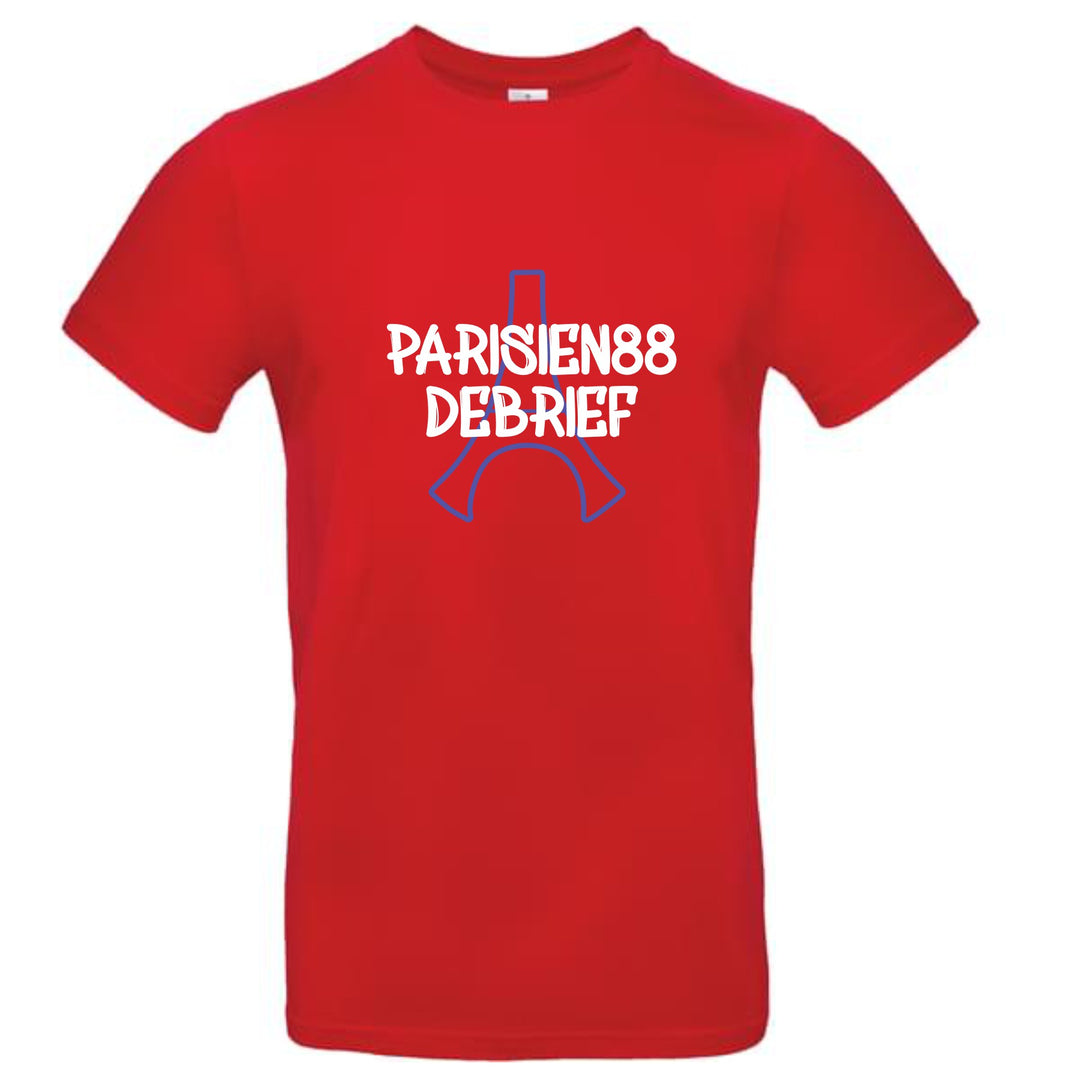 Tee shirt logo  Blanc - Bleu - Rouge